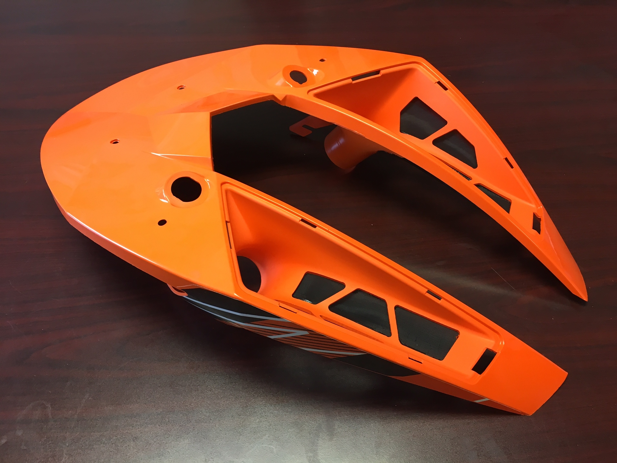 HOOD INTAKE POD FOR ARCTIC CAT 8000/6000-ORANGE - Black Diamond Xtreme